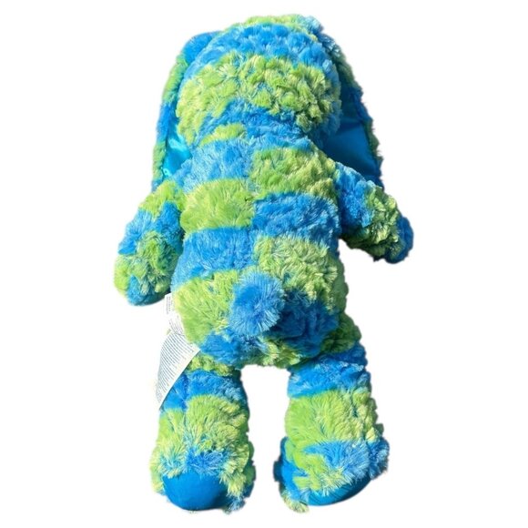 Build A Bear Plush Stuffed Bunny Rabbit Blue Green Stripes Support Pet Toy - Picture 4 of 16